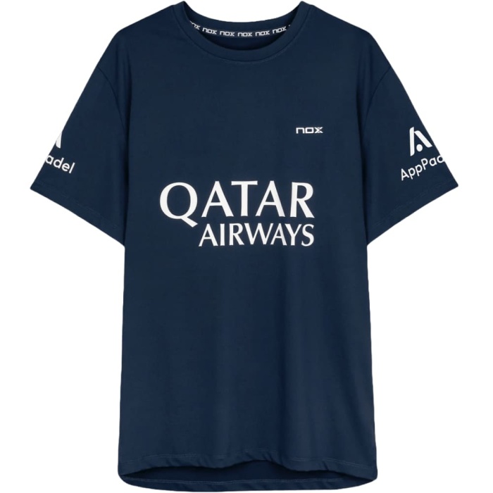 Camiseta Nox Agustin Tapia AT10 Padel Azul marino 2025