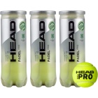 Tripack de 3 balles de padel Head Padel Pro