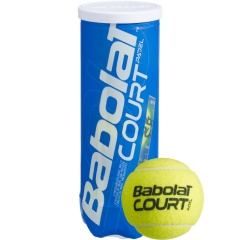 Tube de 3 balles de padel Babolat Court
