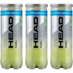 Tripack de 3 balles de padel Head Padel Pro+