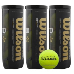 Tripack de 3 balles de padel Wilson Premier Padel Speed