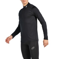 Bullpadel Brise svart långärmad tekniktröja för herr