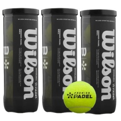 Tripack de 3 balles de padel Wilson Premier Padel