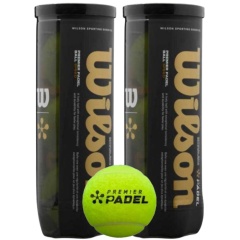 2 tubes de 3 balles de padel Wilson Premier Padel Speed